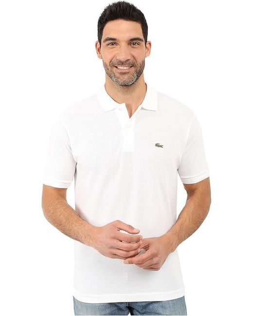 Lacoste White L.12.12 Polo Shirt for men
