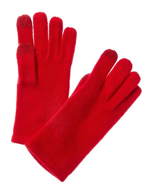 Sofiacashmere Red Sofiacashmere Touch Screen Cashmere Glove