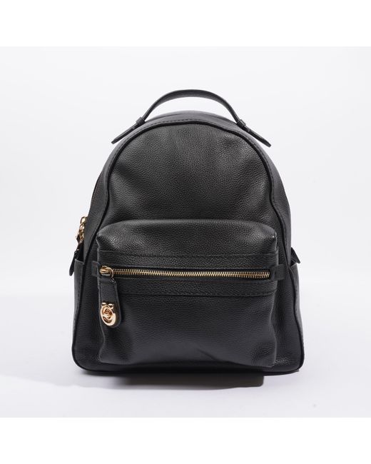 COACH Black Campus Backpack Leather