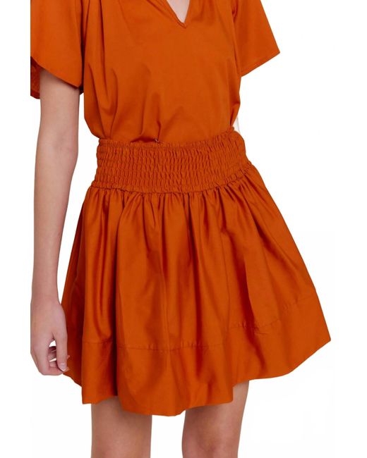 Sofia Orange Melanie Mini Skirt