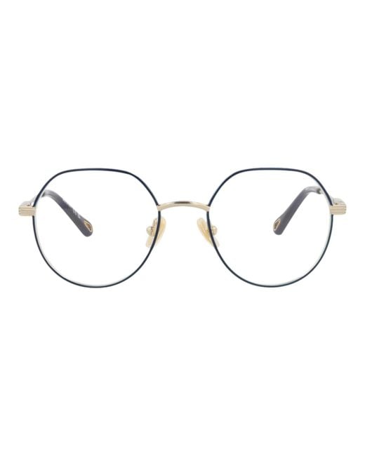 Chloé Multicolor Round-Frame Metal Optical Frames