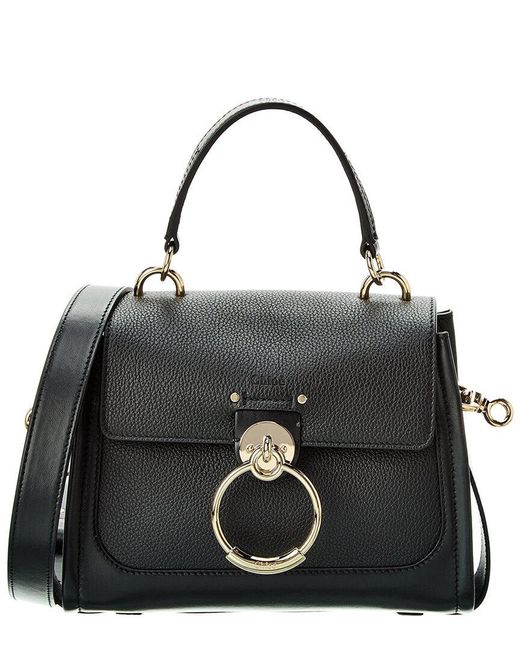 Chloé Black Tess Day Mini Leather Shoulder Bag