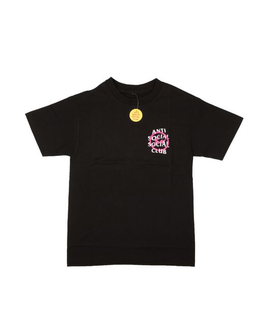 ANTI SOCIAL SOCIAL CLUB Black And Pink Fragment Bolt T-shirt for