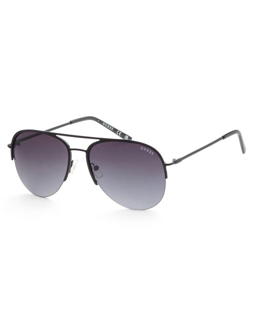 Guess Metallic 58mm Black Sunglasses Gf0224-01b for men