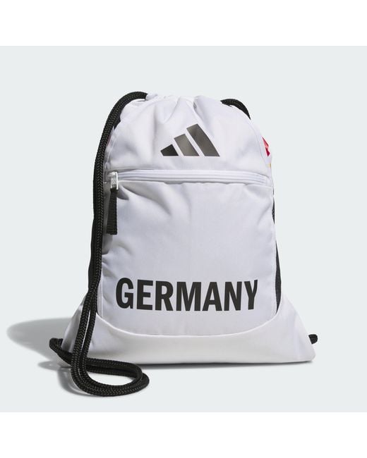 Adidas White Germany Stadium Sackpack for men