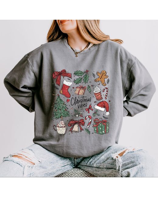 Simply Sage Market Gray Christmas Vibes Sketched