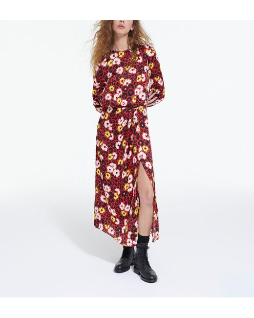 Kooples red floral dress 2025