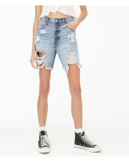 90s High-rise Baggy Hemp Denim Shorts 