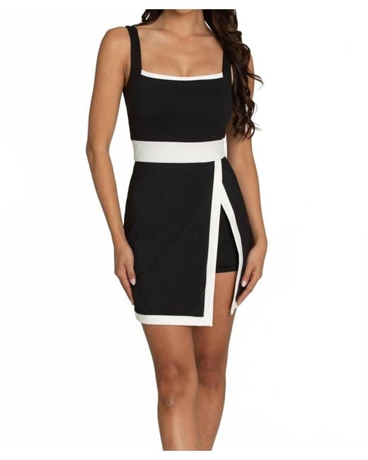 Gold Hinge Black Lined Active Dress