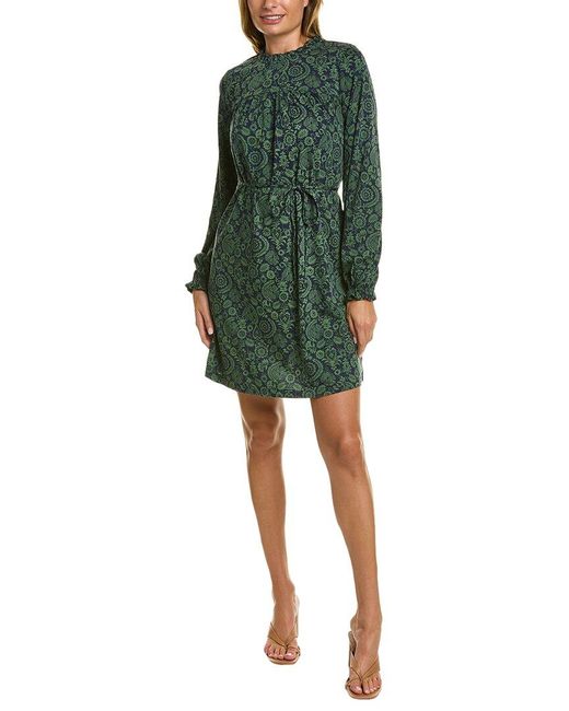 Boden Green Easy Yoke Mini Jersey Dress