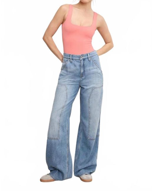 GOOD AMERICAN Blue Good Standard Carpenter Jeans