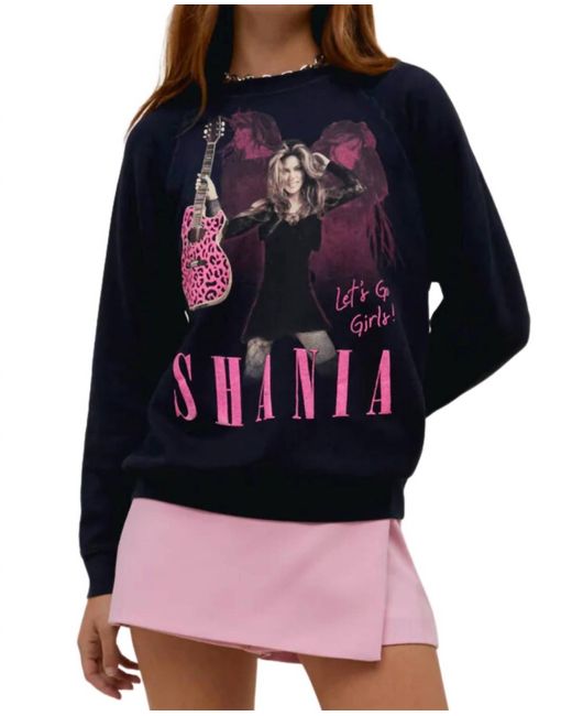 Daydreamer Black Shania Twain Leopard Guitar Vintage Sweatshirt