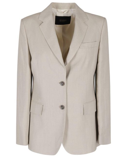 Seventy Natural Tailored Single-Breasted Jacket