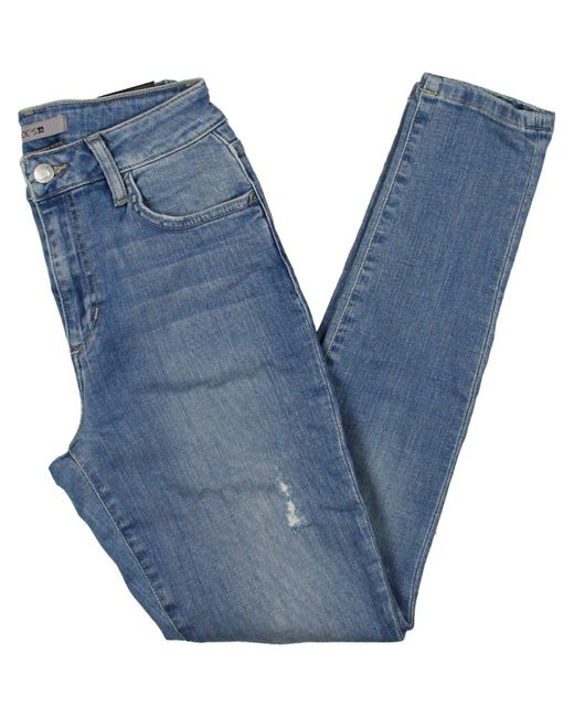 Joe's Jeans Blue Curvy Distressed Skinny Jeans