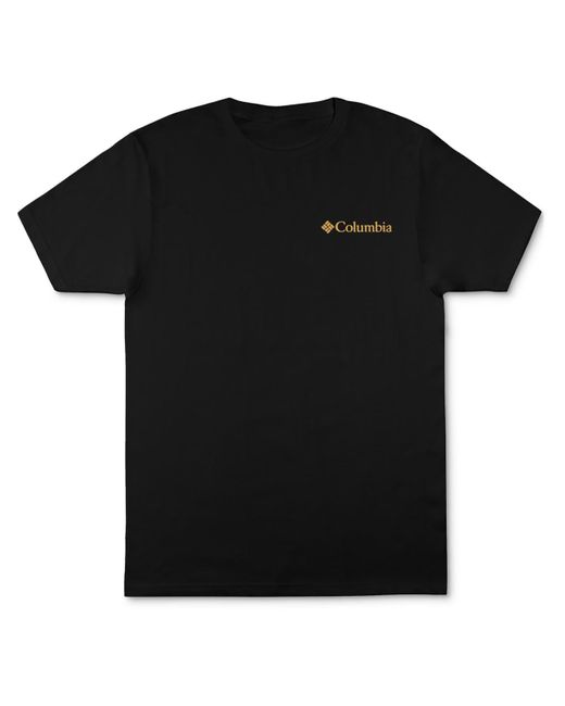 Columbia Black Cotton Logo T-shirt for men