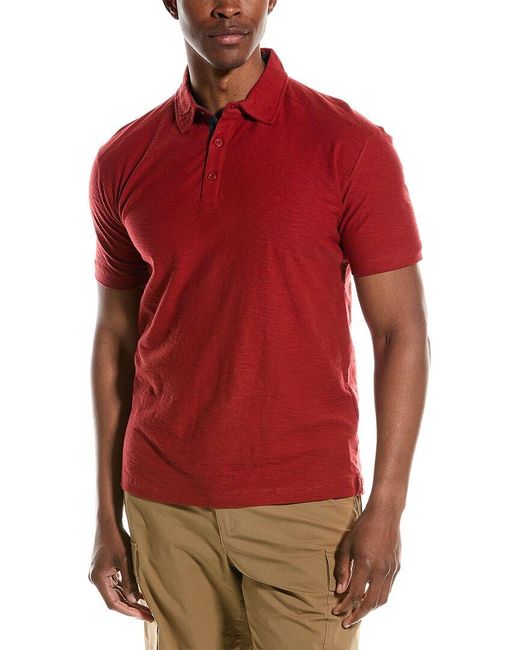 Vintage 1946 Red Slub Polo Shirt for men