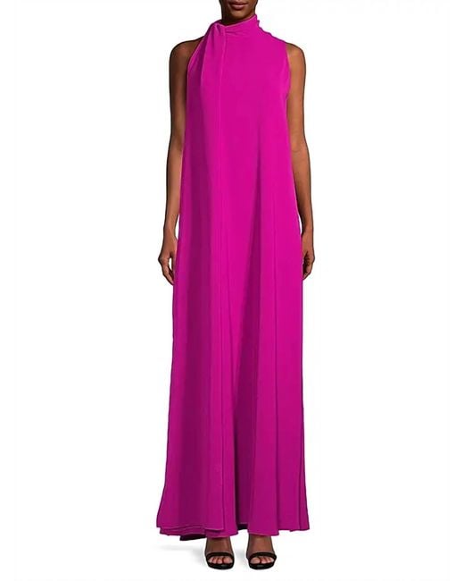 Black Halo Pink Henna Sleeveless Gown