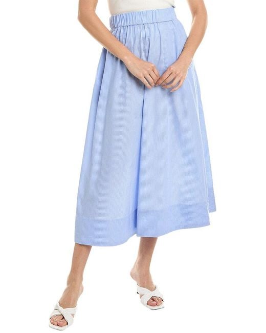 Ellen Tracy Blue Pull-on Maxi Skirt