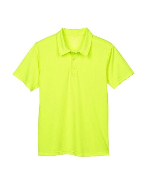 Team 365 Yellow Command Snag Protection Polo for men