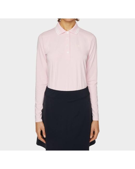 Tilley Pink Long Sleeve Polo Shirt