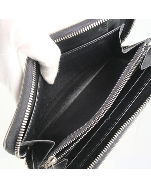 Louis Vuitton Black Zippy Organizer Leather Wallet (pre-owned)