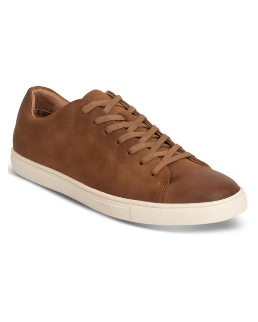 Kenneth Cole Brown Tedder Sneaker Faux Suede Lifestyle Casual And Fashion Sneakers for men
