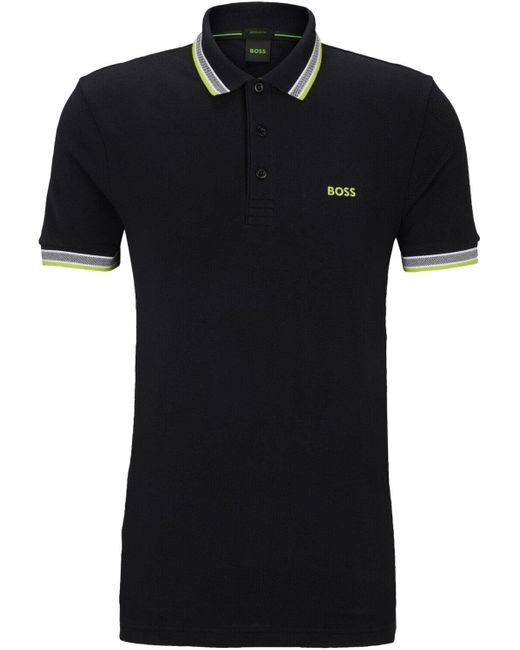 Boss Black Men Paddy Short Sleeve Pique Cotton Polo T-shirt for men