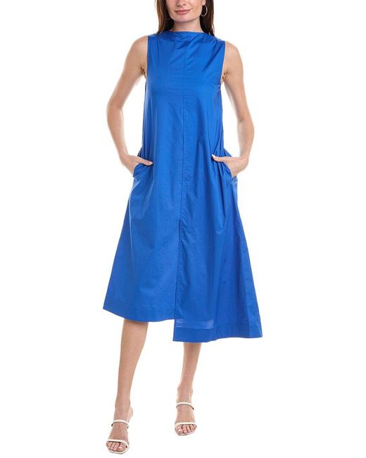 tyler boe Blue Cynthia Midi Dress