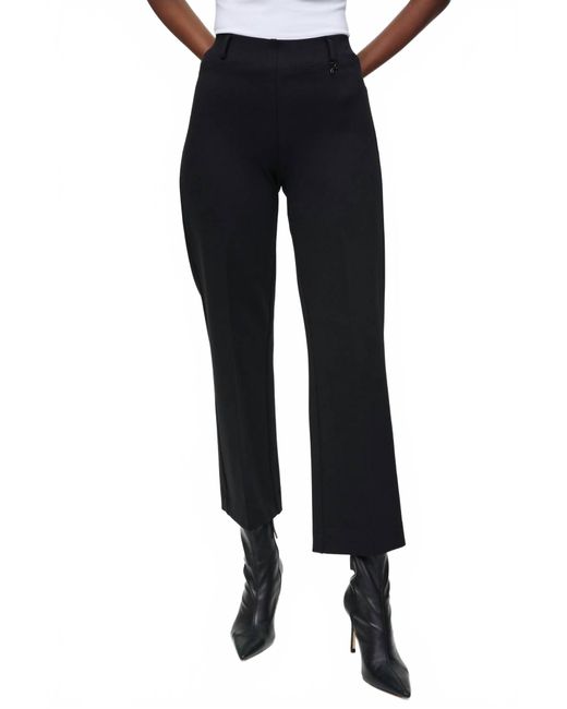 Joseph Ribkoff Blue High Rise Straight Ankle Trouser
