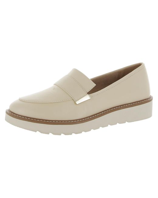 Naturalizer Adiline Padded Insole Slip On Penny Loafers in Natural Lyst
