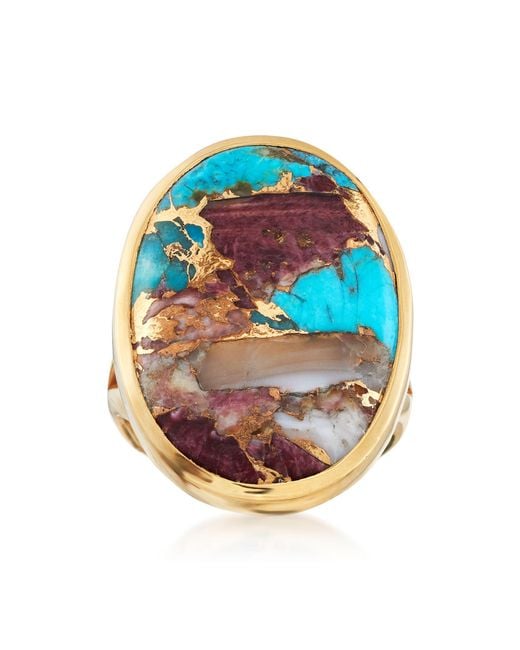 Ross-Simons Blue Oval Kingman Ring