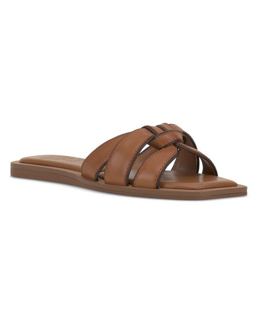 Vince Camuto Brown Barcellen Leather Strappy Sandals