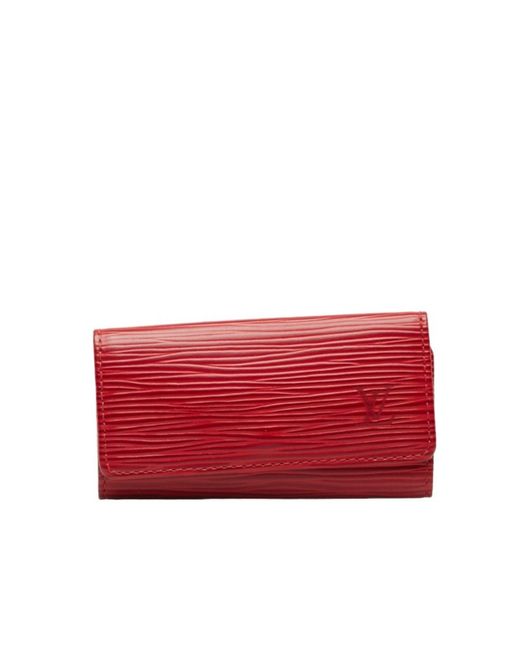 Louis Vuitton Red Multiclés 4 Leather Wallet (pre-owned)