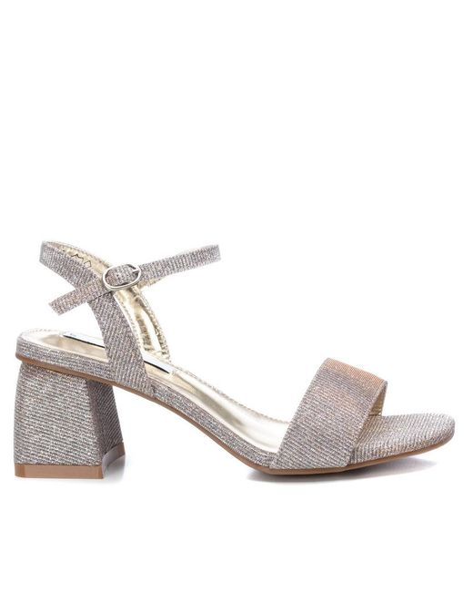 Xti White Heeled Sandals By