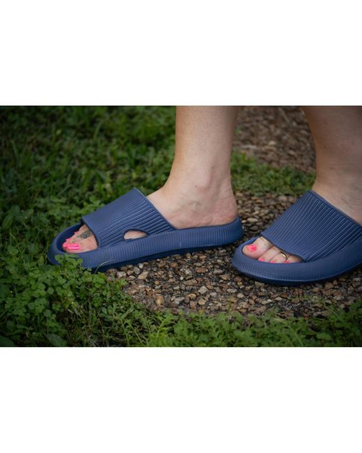 Julia Rose Green Insanely Comfy Beach Casual Slides Sandal