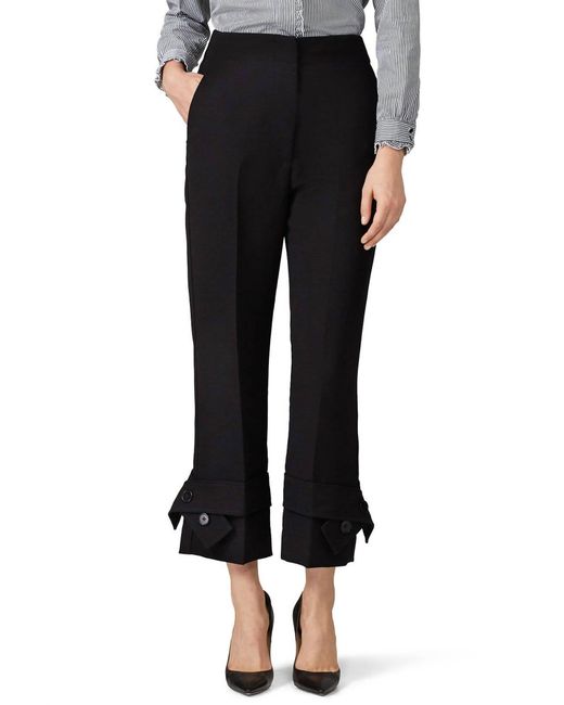 3.1 Phillip Lim Black Belted Cuff Trousers