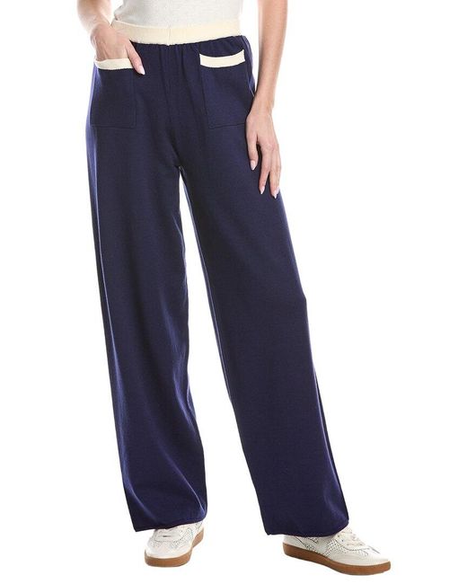 Wayf Blue Knit Pant
