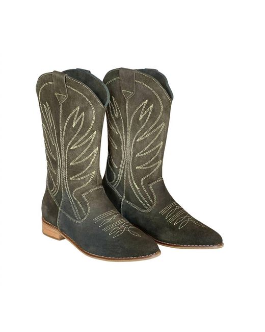 Silvia Cobos Green Rodeo Boots