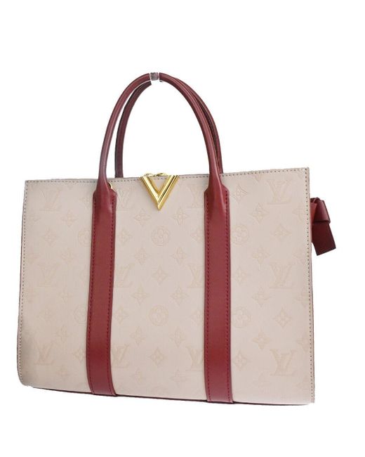 Louis Vuitton Pink Very Tote Calfskin Handbag (pre-owned)