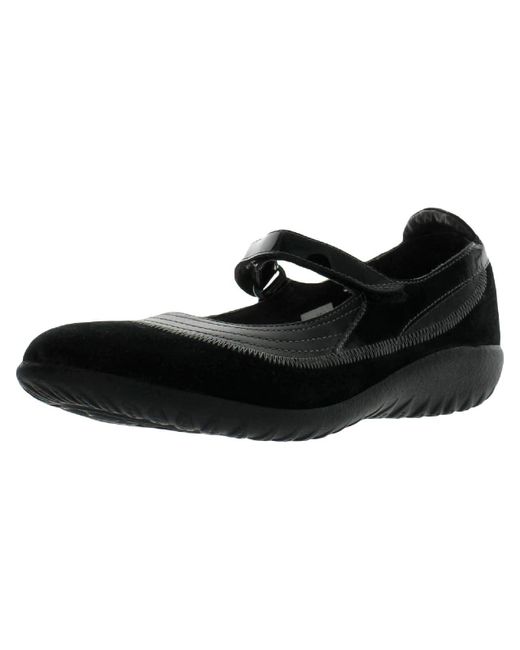 Naot Black Suede Casual Mary Janes