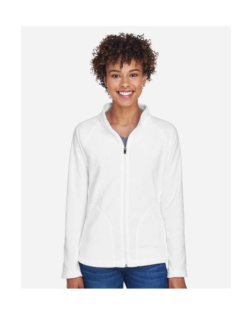 Team 365 White Campus Microfleece Jacket