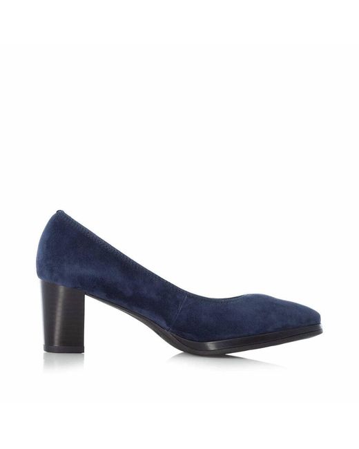Rieker Blue Suede Heels