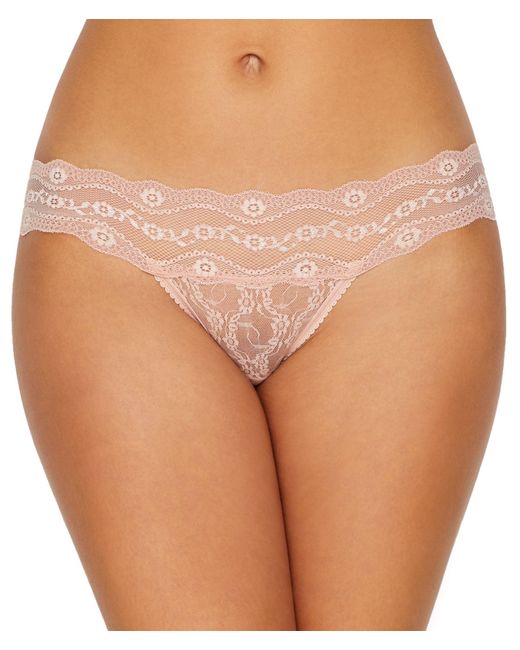 B.tempt'd Red B. Tempt'd By Wacoal Lace Kiss Thong