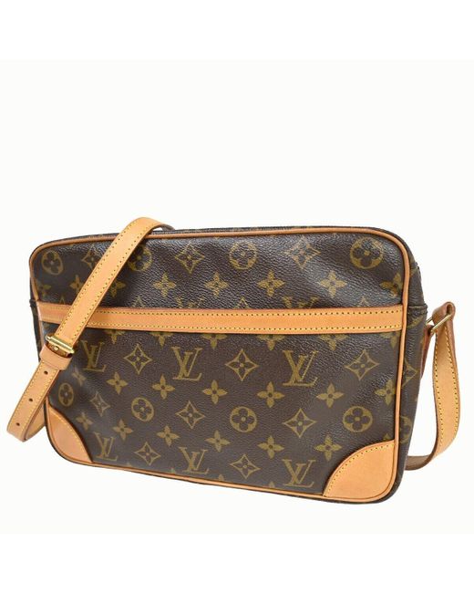 Louis Vuitton Brown Trocadéro Canvas Shoulder Bag (pre-owned)