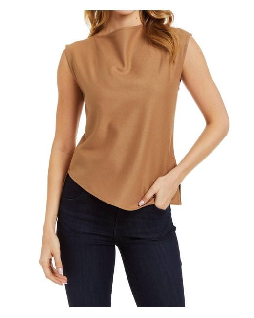 Drew Blue Gemma Top In Camel