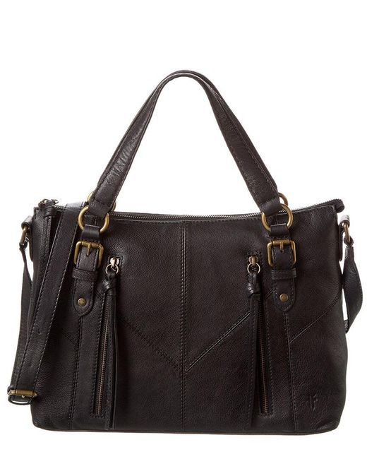 Leather handbag Frye Grey in Leather - 35909262