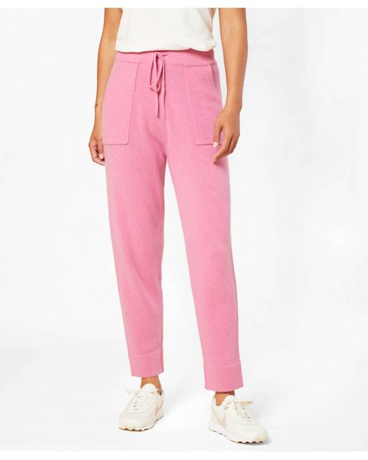 Outerknown Pink Hudson Cashmere jogger