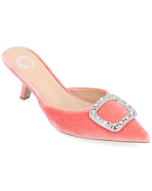 Journee Collection Pink Collection Rishie Pump