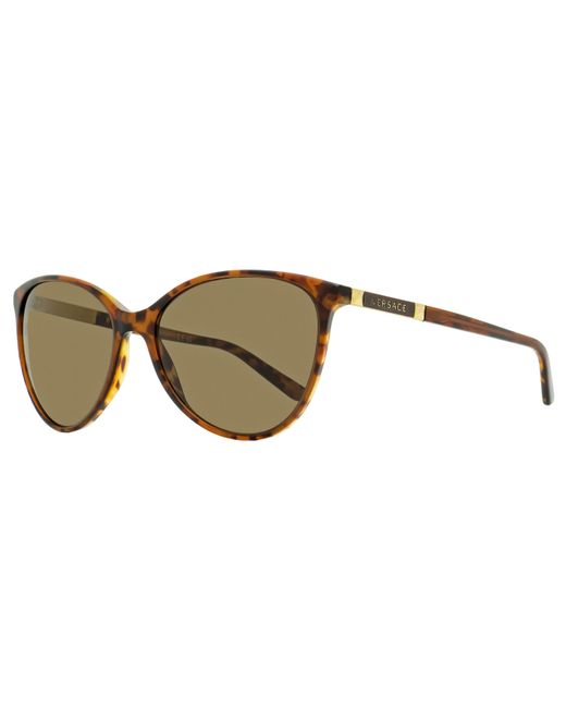 Versace Black Cat Eye Sunglasses Ve4260 507773 Havana 58mm