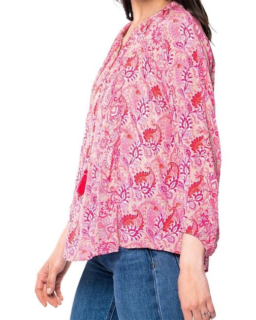 Tolani Pink Jules Top